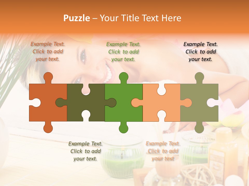 Calm Flower Woman PowerPoint Template