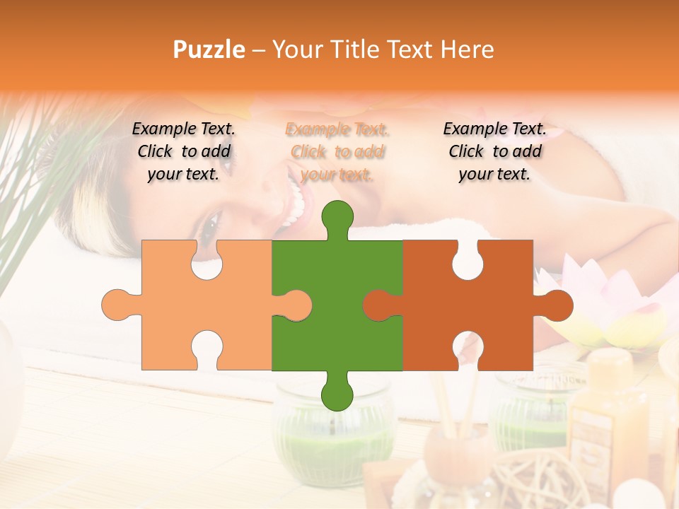 Calm Flower Woman PowerPoint Template