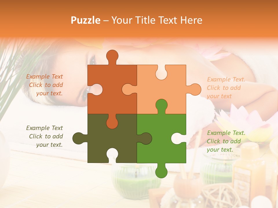 Calm Flower Woman PowerPoint Template