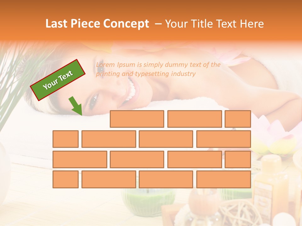 Calm Flower Woman PowerPoint Template