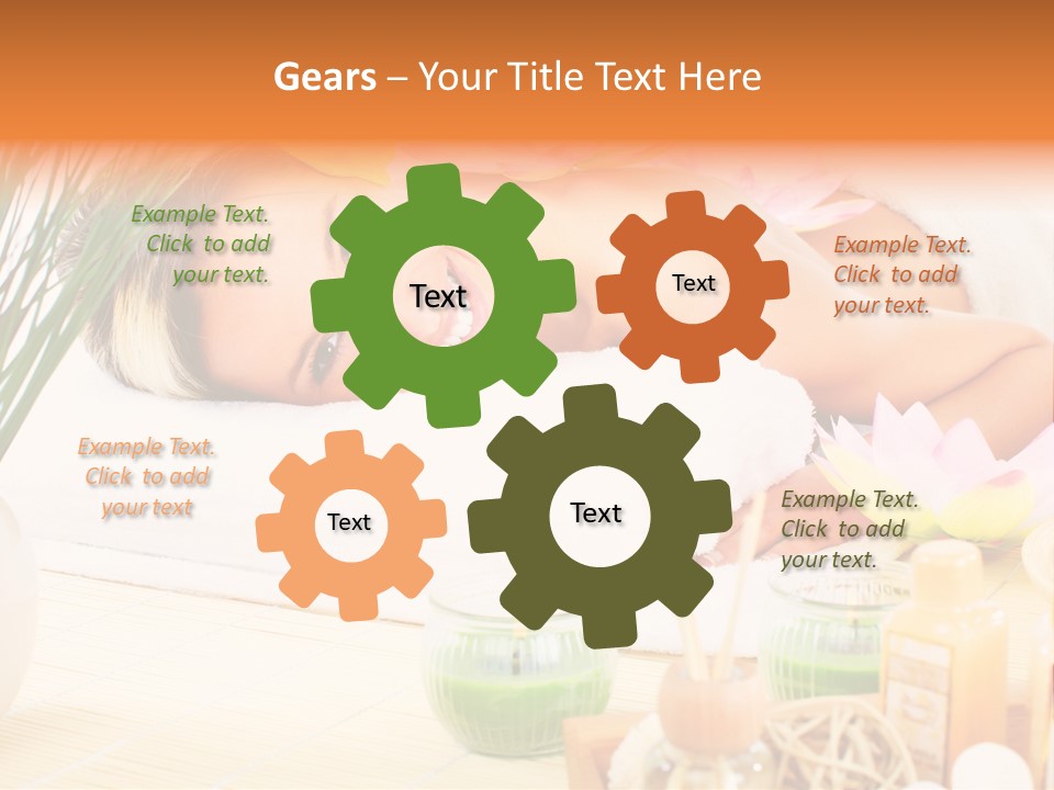 Calm Flower Woman PowerPoint Template