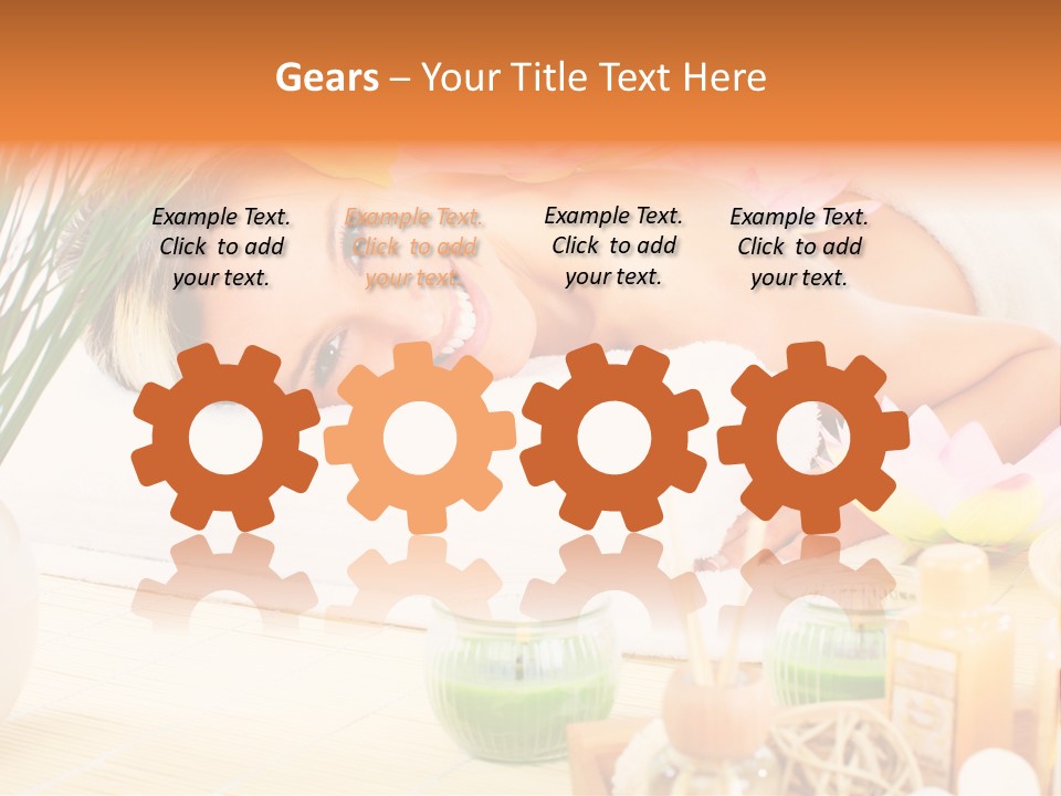 Calm Flower Woman PowerPoint Template