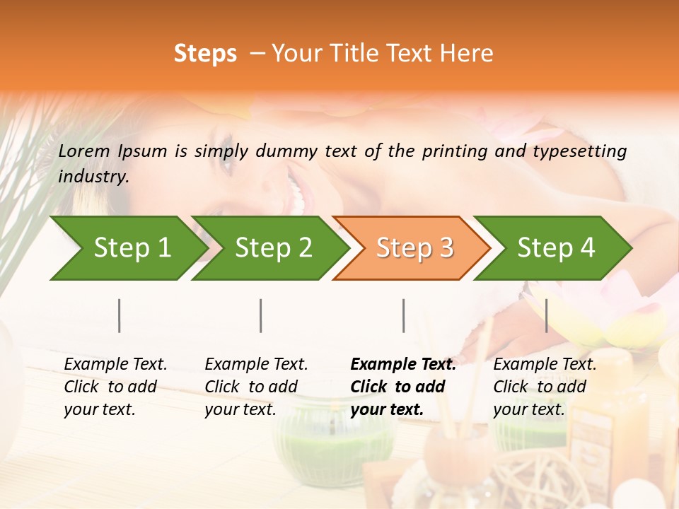 Calm Flower Woman PowerPoint Template