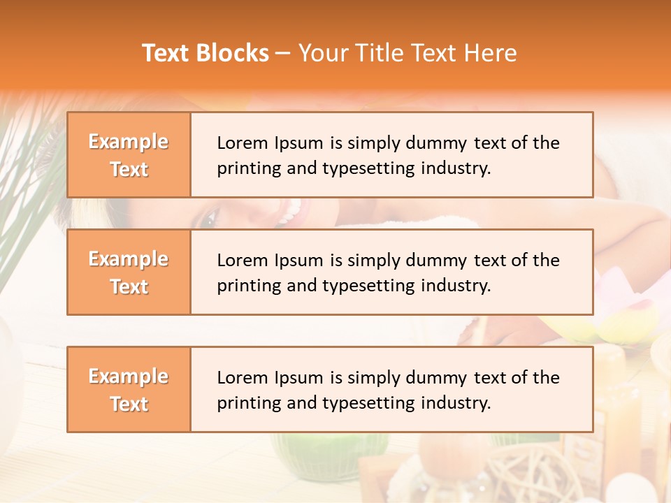 Calm Flower Woman PowerPoint Template