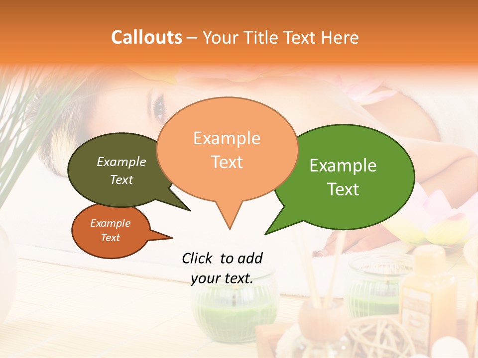 Calm Flower Woman PowerPoint Template