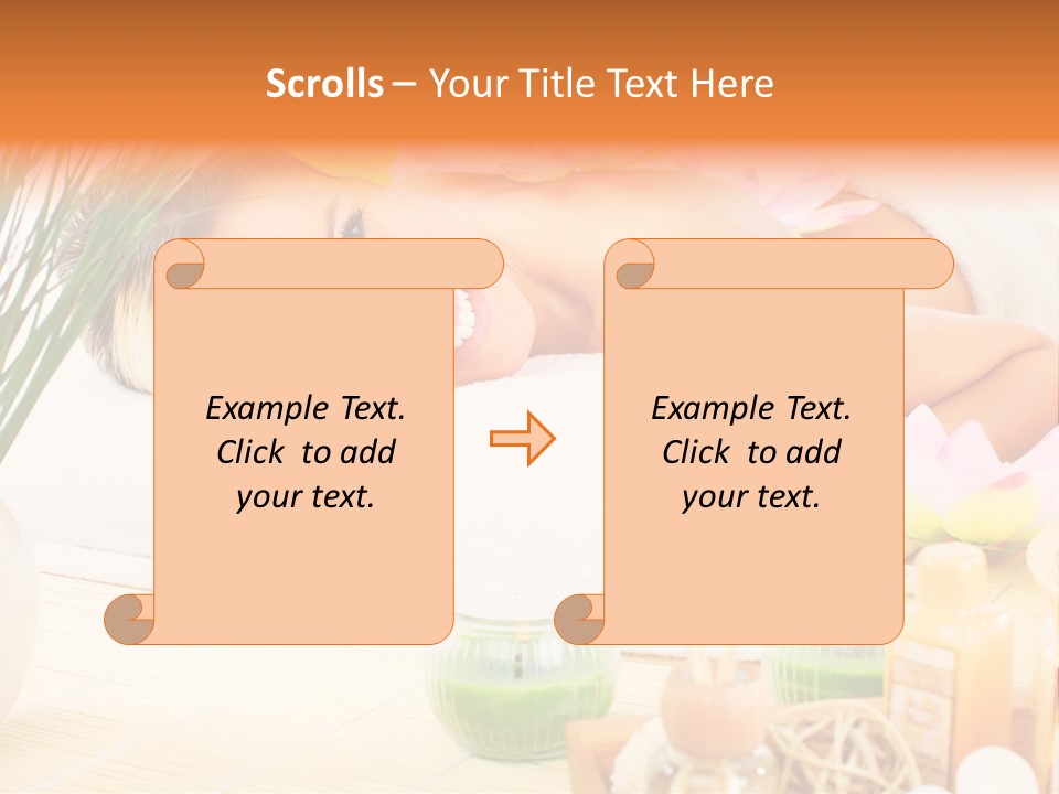 Calm Flower Woman PowerPoint Template