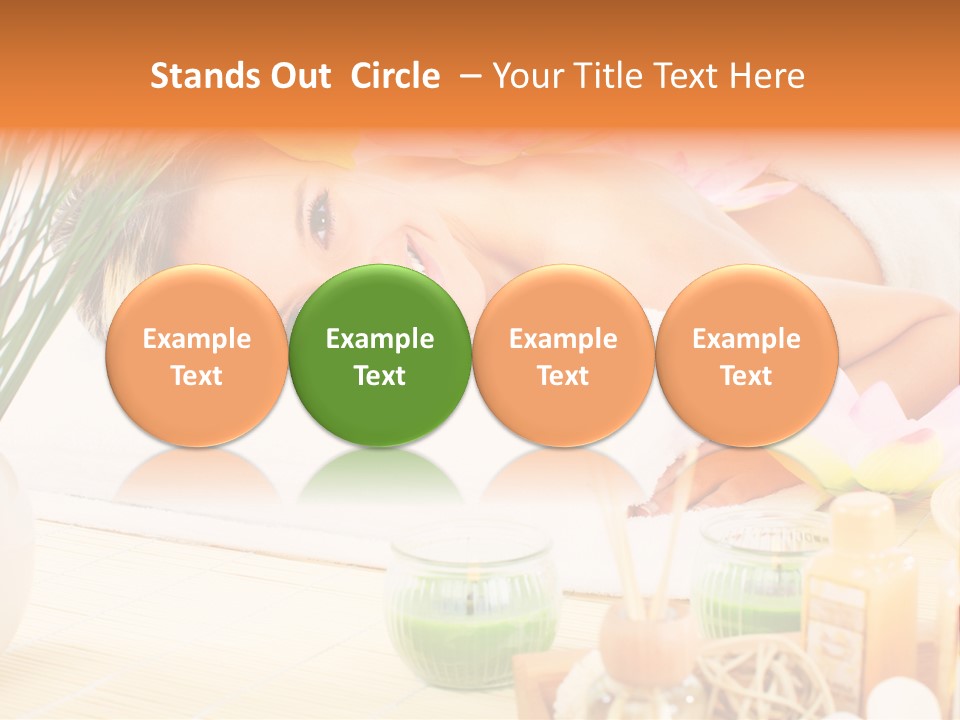 Calm Flower Woman PowerPoint Template