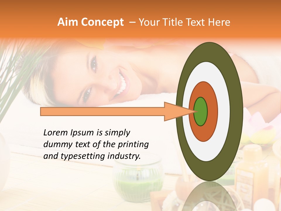 Calm Flower Woman PowerPoint Template