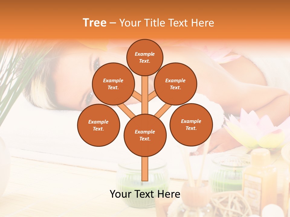 Calm Flower Woman PowerPoint Template