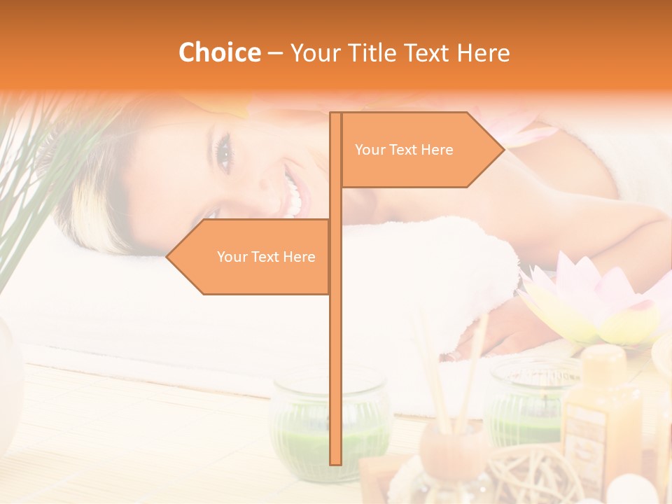 Calm Flower Woman PowerPoint Template