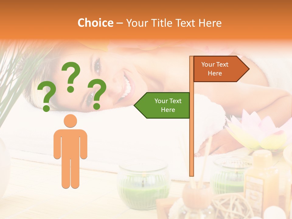 Calm Flower Woman PowerPoint Template