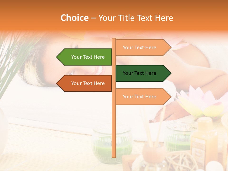 Calm Flower Woman PowerPoint Template