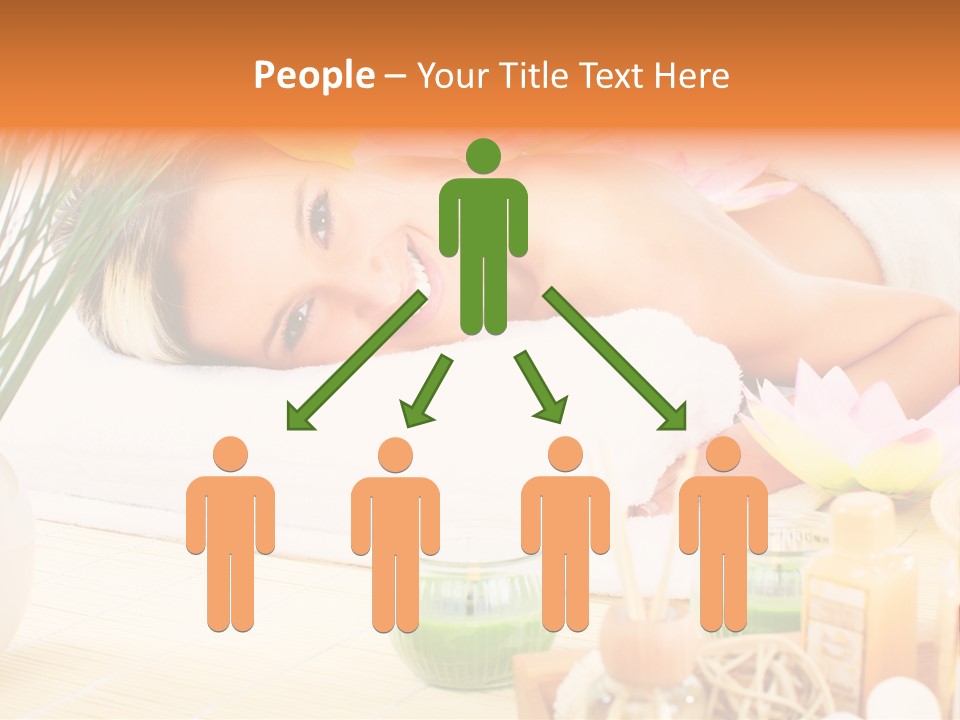 Calm Flower Woman PowerPoint Template