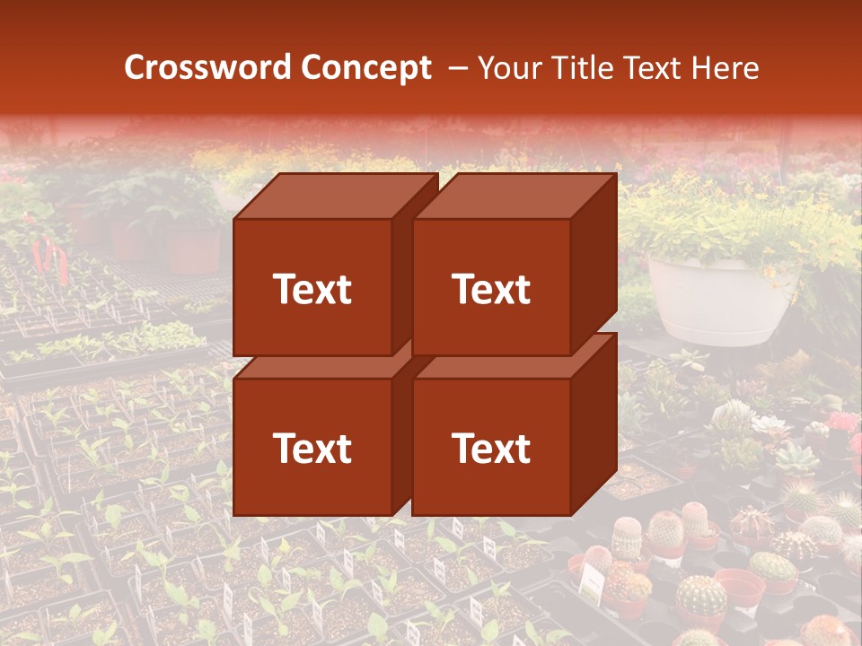 Flowers Center Outdoors PowerPoint Template