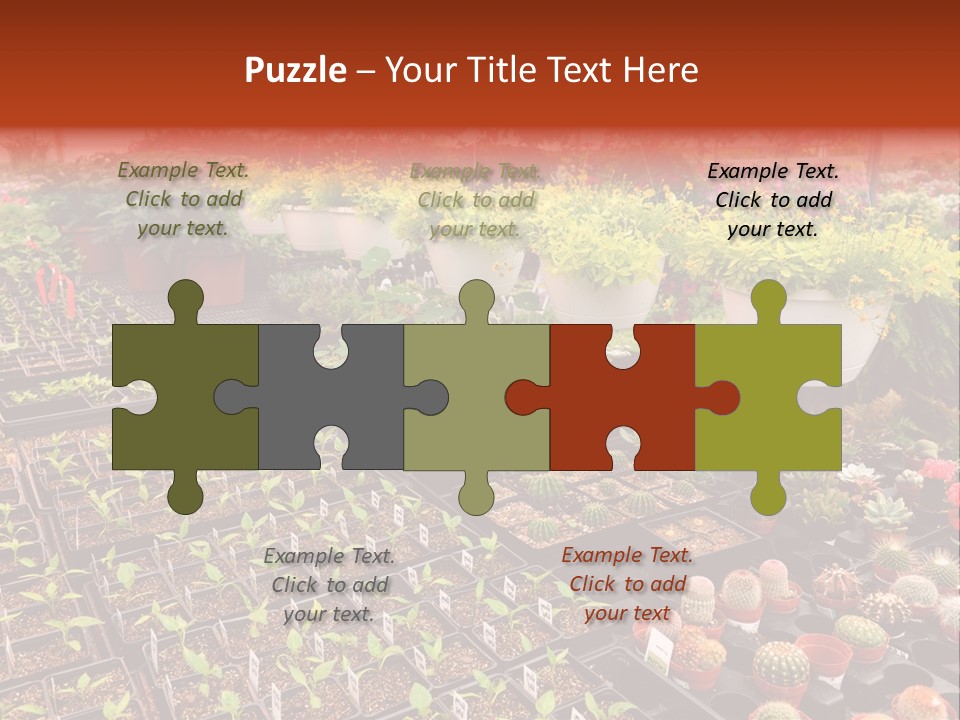 Flowers Center Outdoors PowerPoint Template