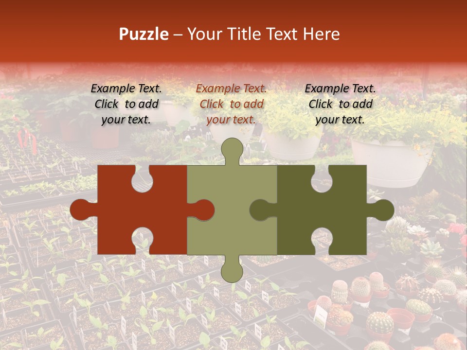 Flowers Center Outdoors PowerPoint Template