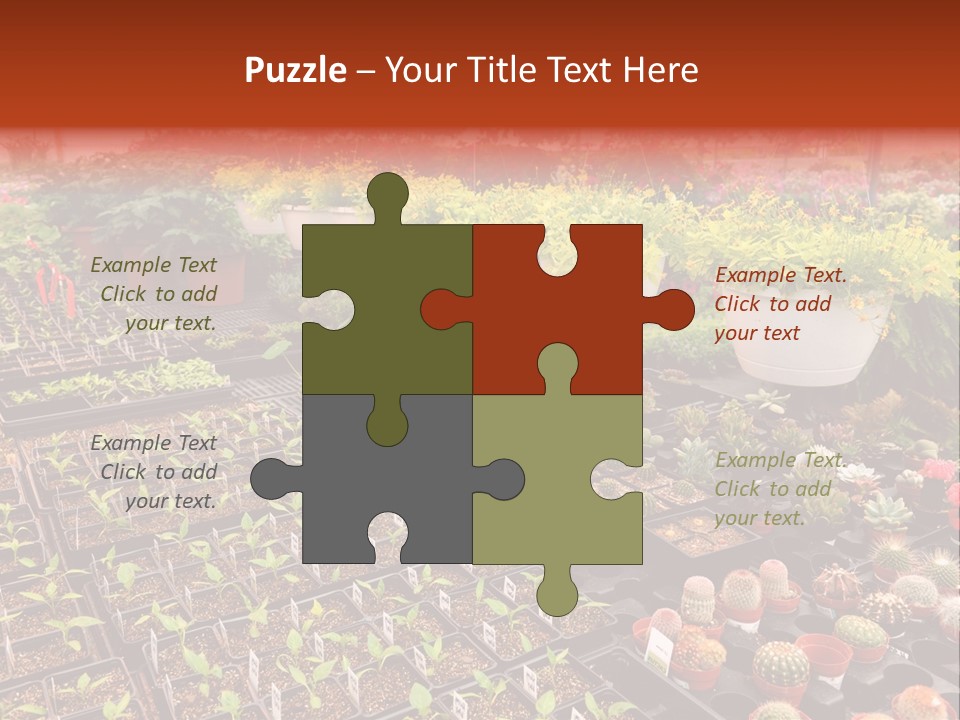 Flowers Center Outdoors PowerPoint Template