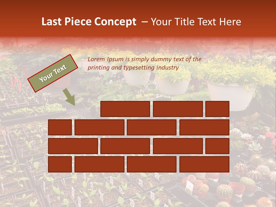 Flowers Center Outdoors PowerPoint Template