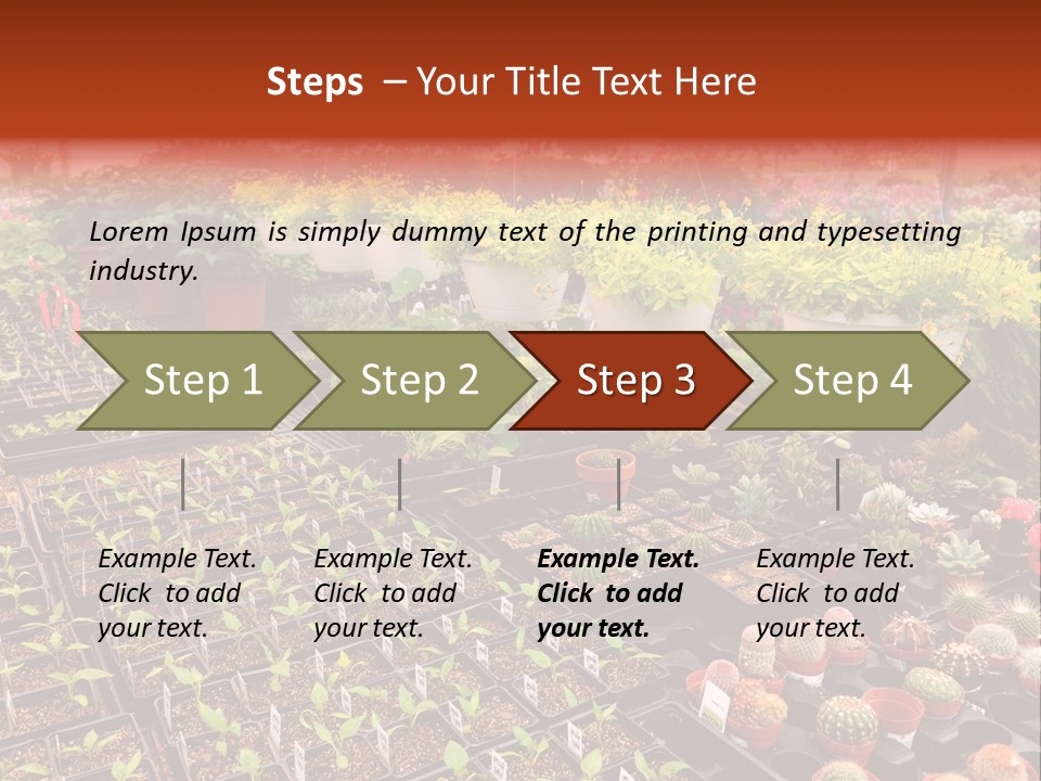 Flowers Center Outdoors PowerPoint Template