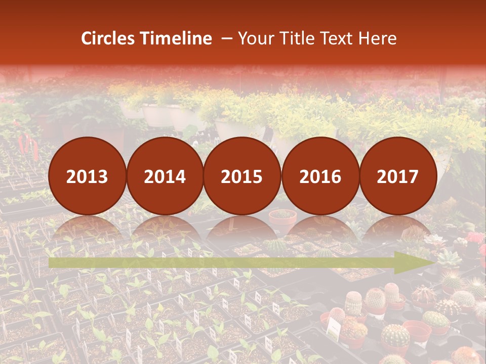 Flowers Center Outdoors PowerPoint Template