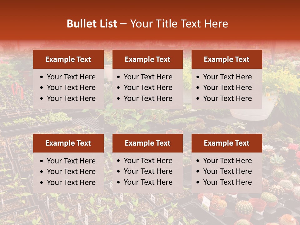 Flowers Center Outdoors PowerPoint Template