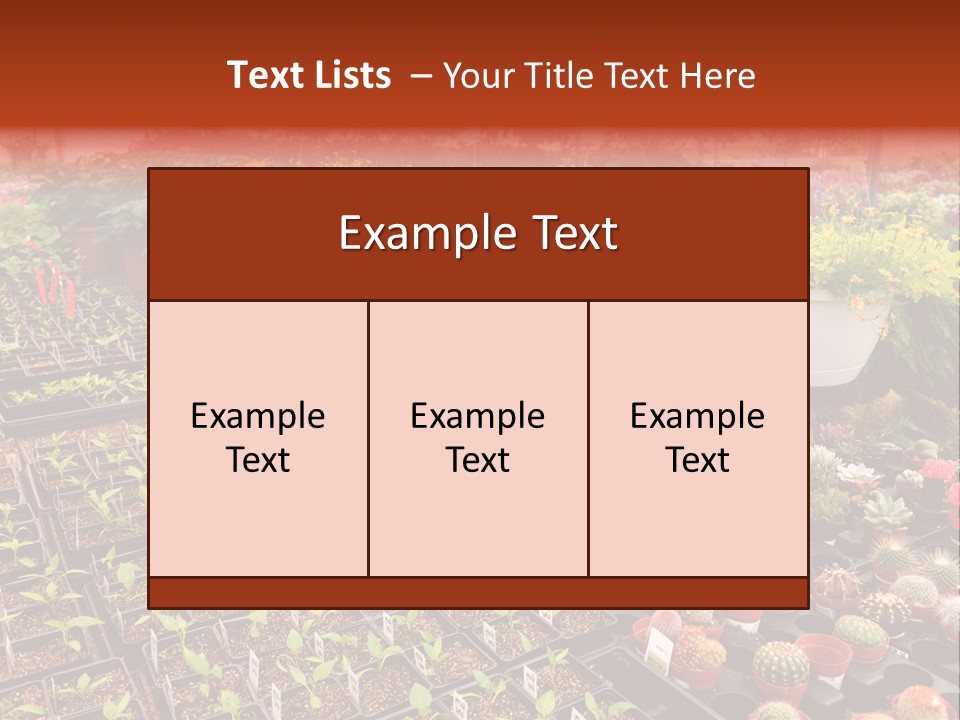 Flowers Center Outdoors PowerPoint Template