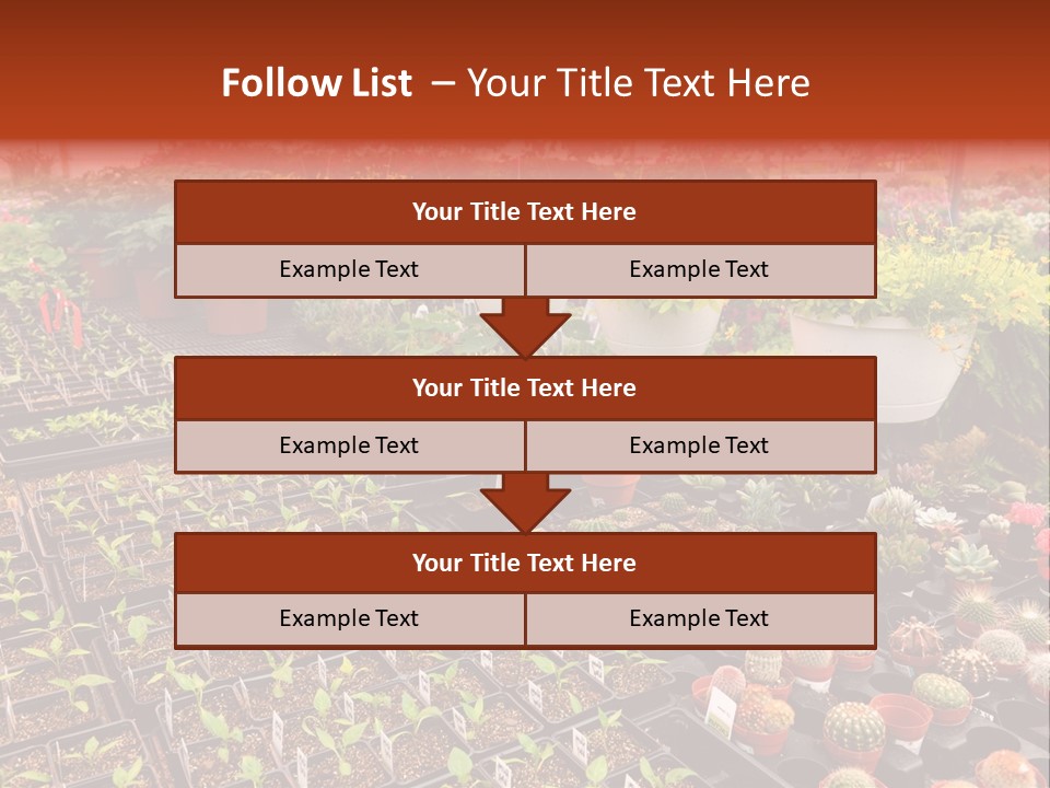 Flowers Center Outdoors PowerPoint Template