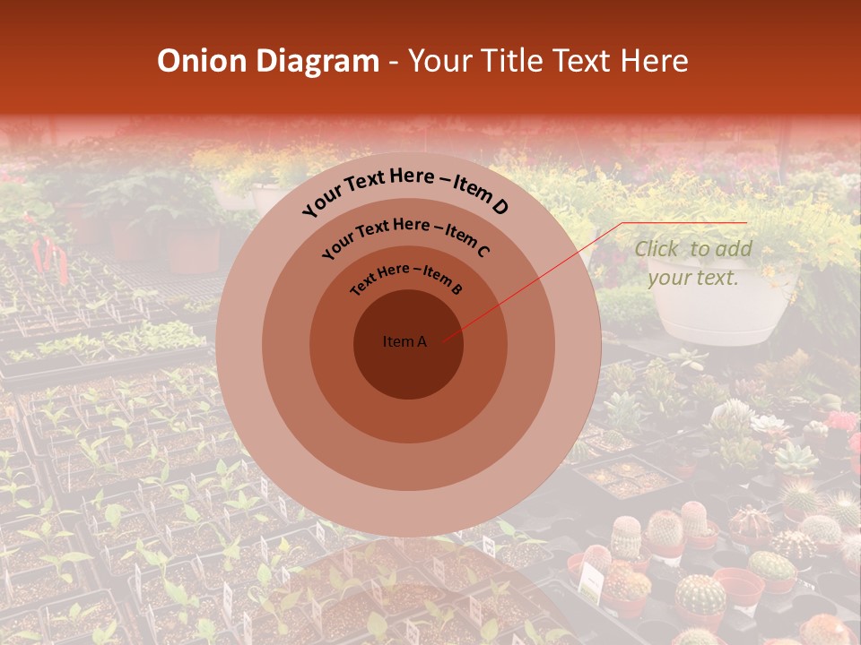 Flowers Center Outdoors PowerPoint Template