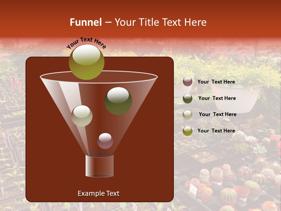 Flowers Center Outdoors PowerPoint Template