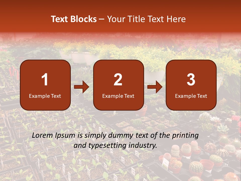 Flowers Center Outdoors PowerPoint Template