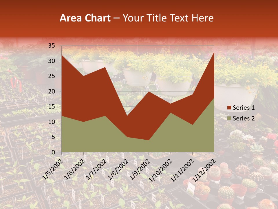 Flowers Center Outdoors PowerPoint Template