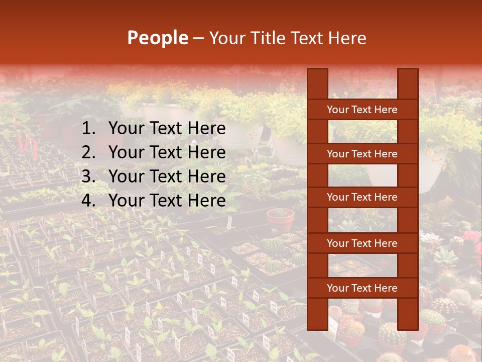 Flowers Center Outdoors PowerPoint Template