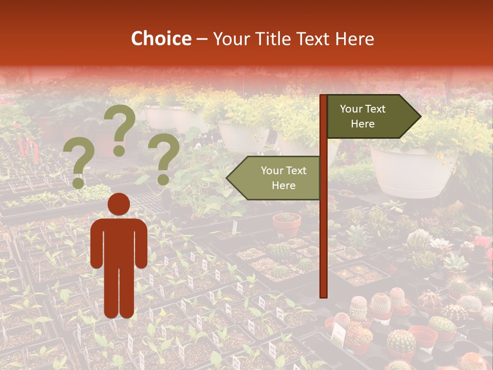 Flowers Center Outdoors PowerPoint Template