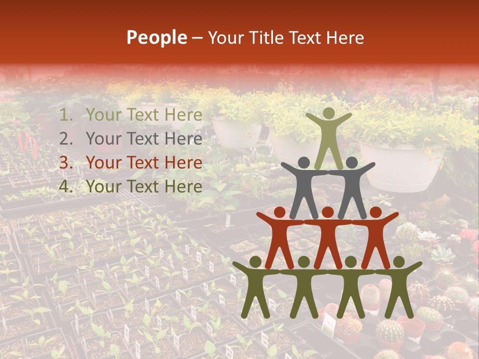 Flowers Center Outdoors PowerPoint Template