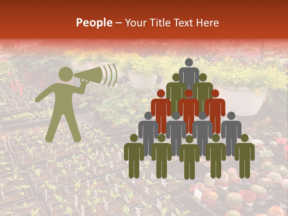 Flowers Center Outdoors PowerPoint Template