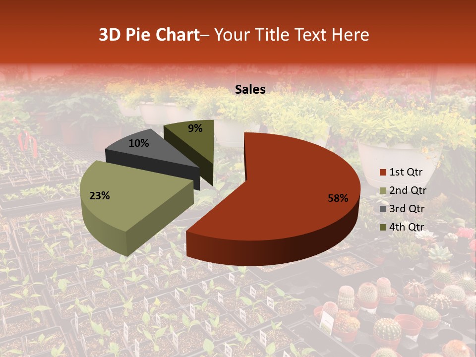 Flowers Center Outdoors PowerPoint Template