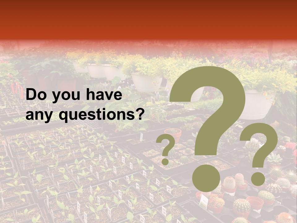 Flowers Center Outdoors PowerPoint Template