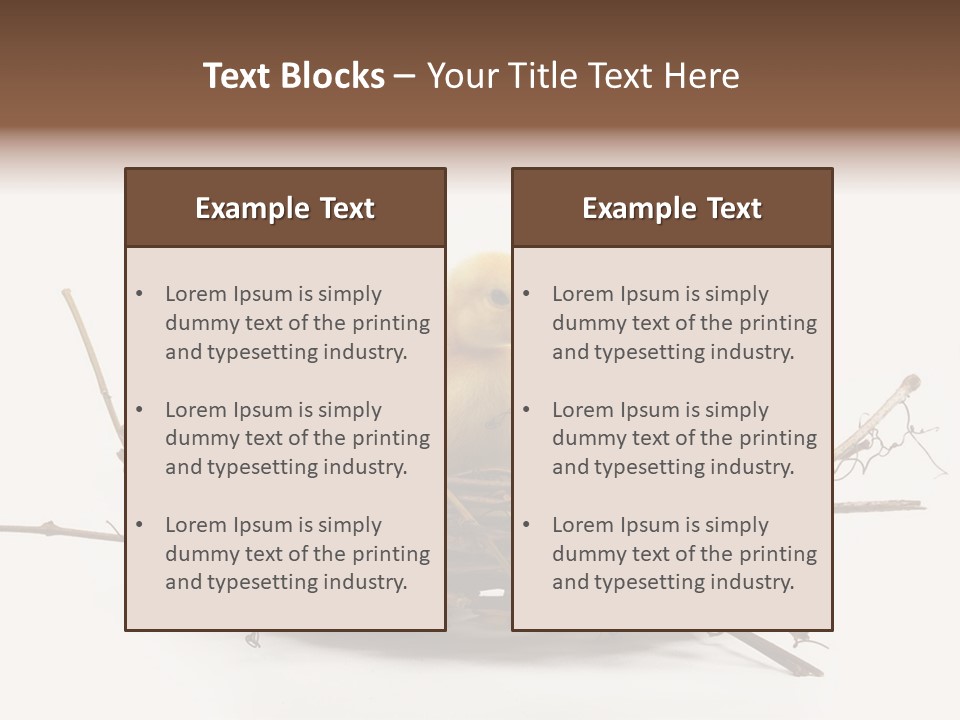 Webbed Beautiful Closeup PowerPoint Template