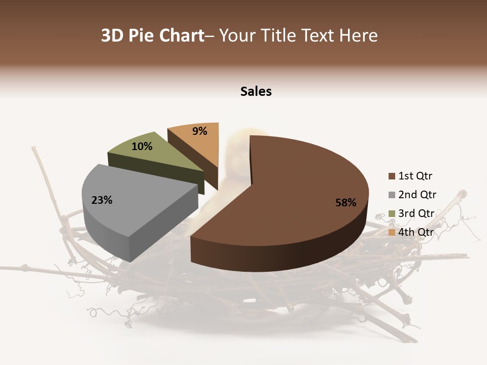Webbed Beautiful Closeup PowerPoint Template