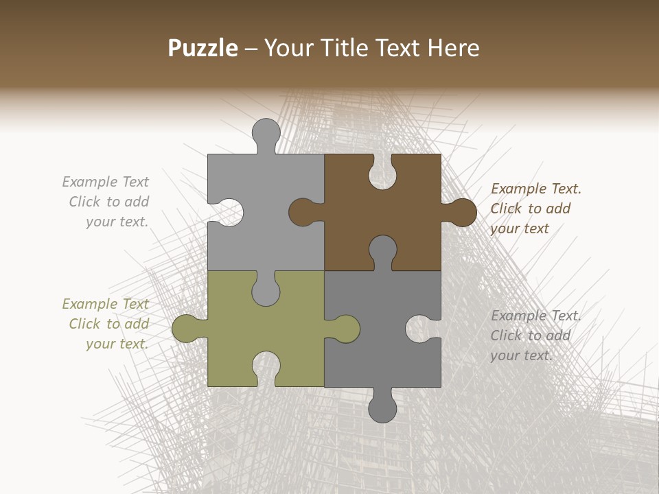 Construct China Structure PowerPoint Template