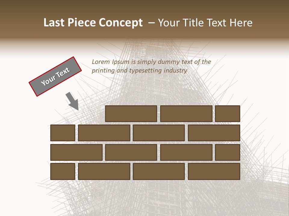 Construct China Structure PowerPoint Template