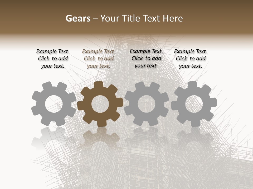 Construct China Structure PowerPoint Template