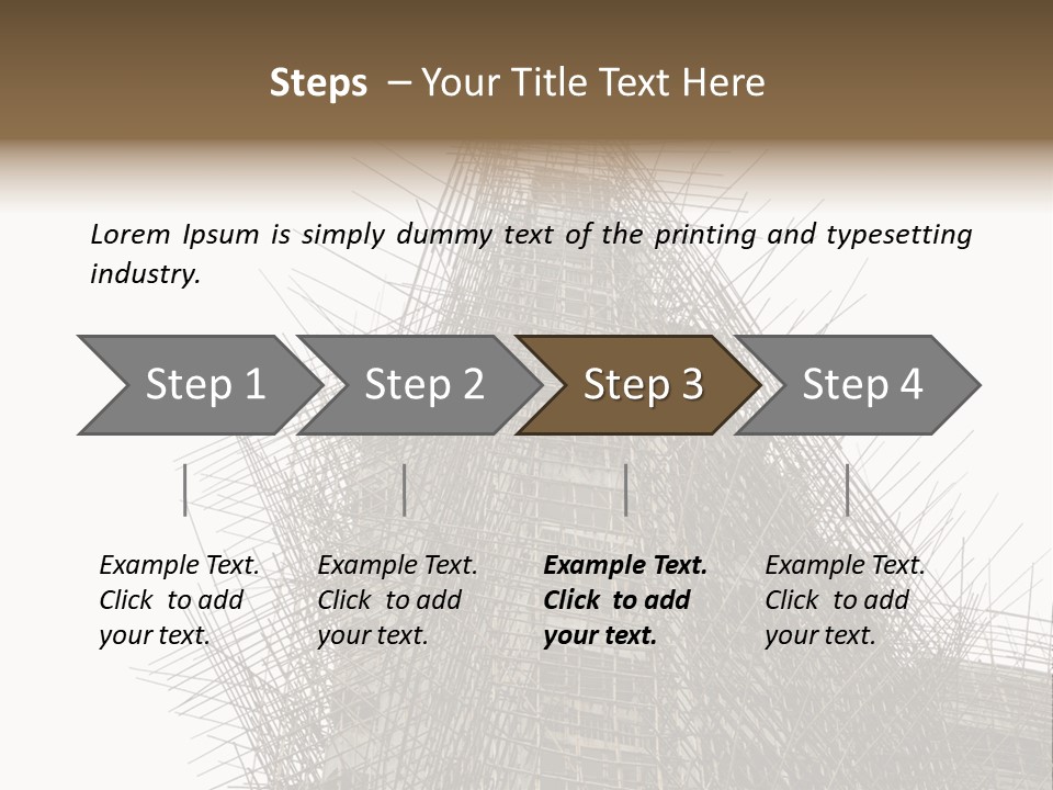 Construct China Structure PowerPoint Template