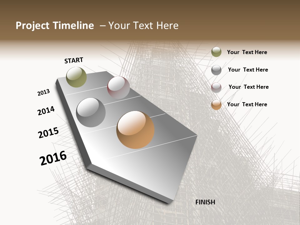 Construct China Structure PowerPoint Template