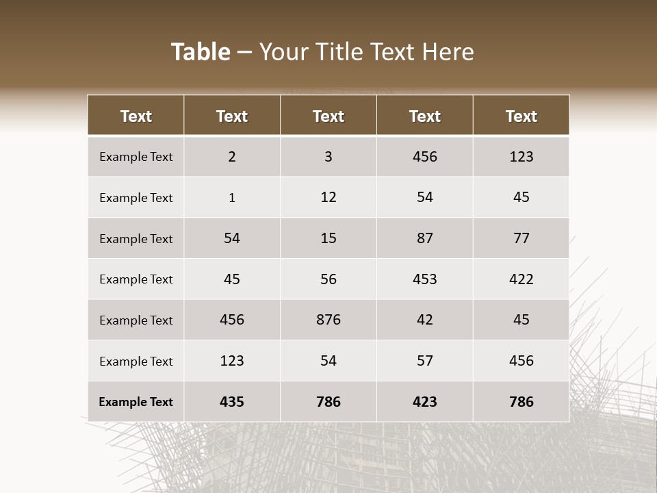 Construct China Structure PowerPoint Template