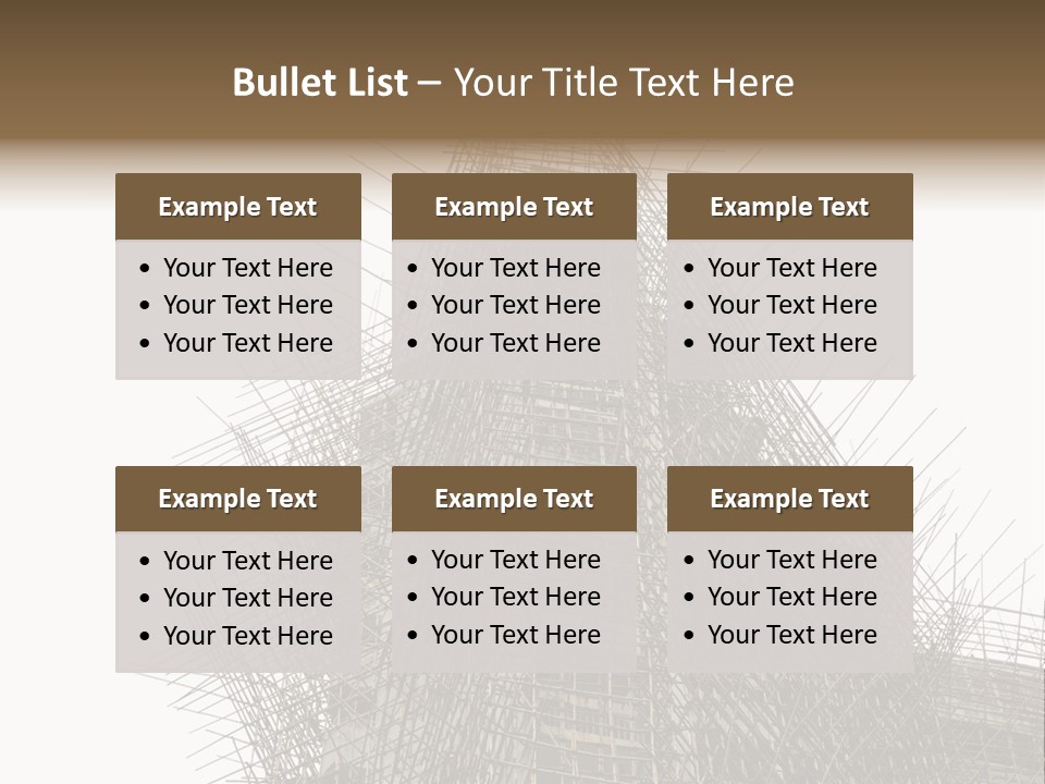 Construct China Structure PowerPoint Template
