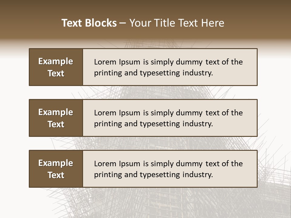 Construct China Structure PowerPoint Template