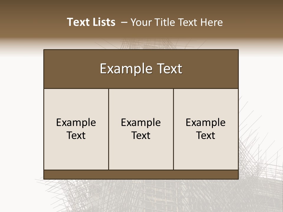 Construct China Structure PowerPoint Template