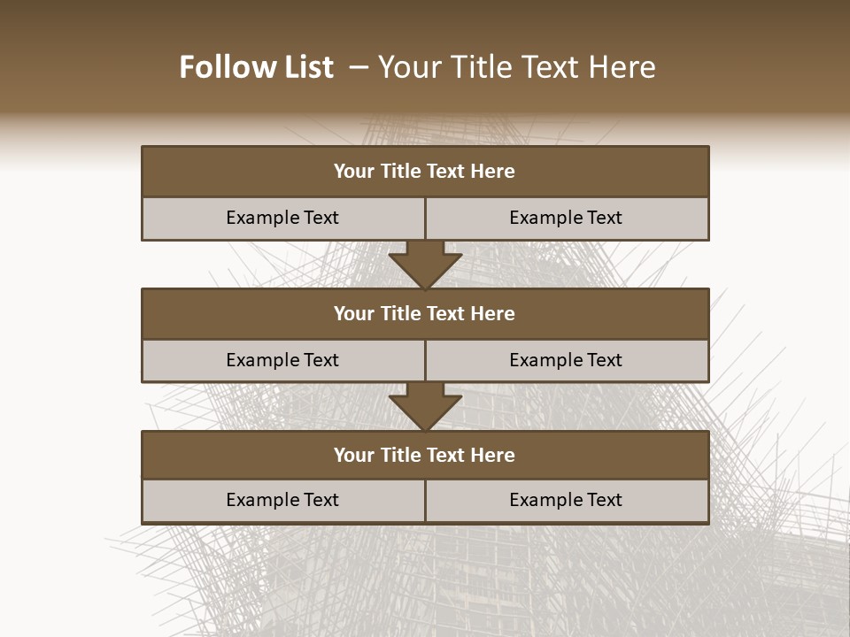 Construct China Structure PowerPoint Template