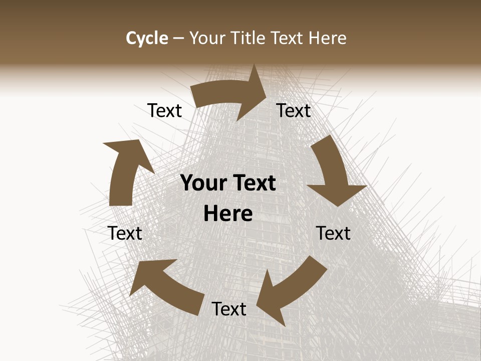 Construct China Structure PowerPoint Template